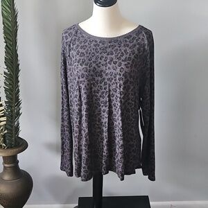 Sonoma The Super Soft Tee in leopard print NWT